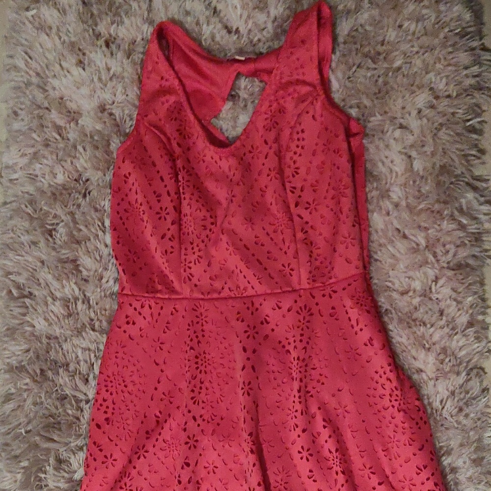 Hot pink dress